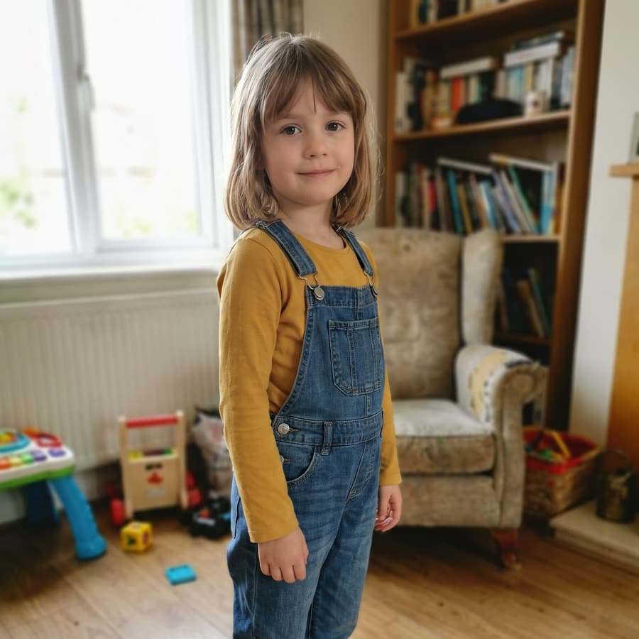 A photograph of the child