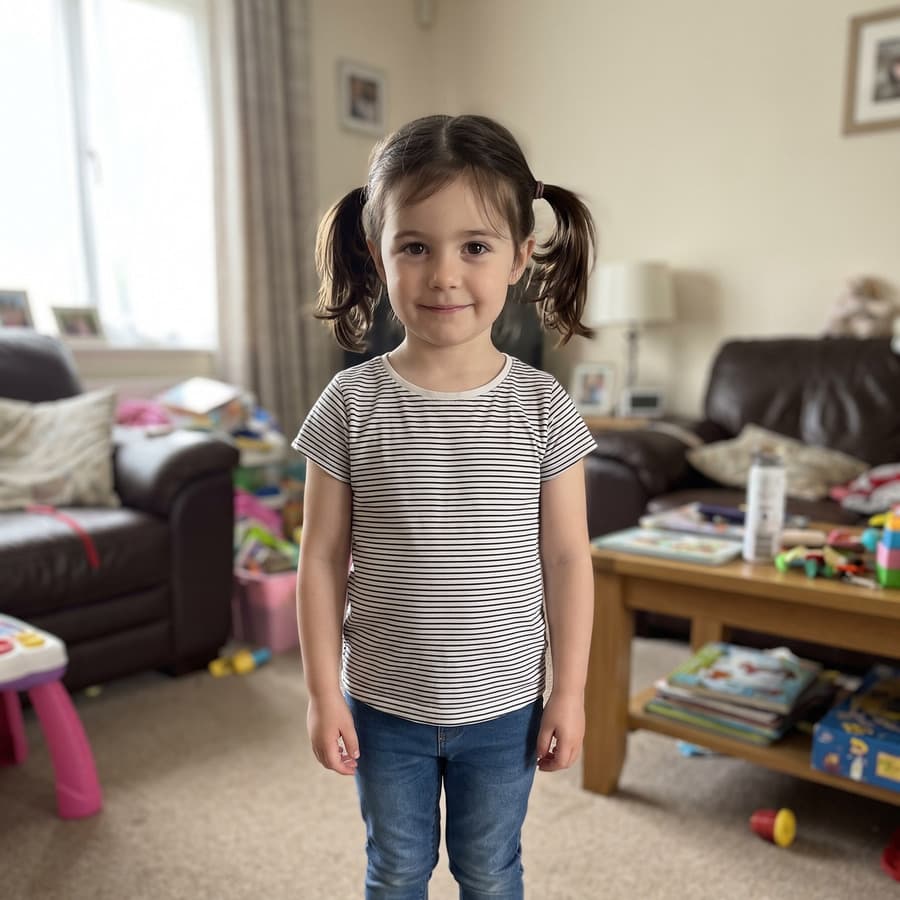 A photograph of the child
